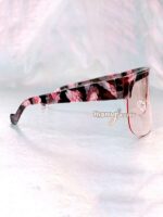 Akira Oversized Shield Sunglasses Pink Camo 3