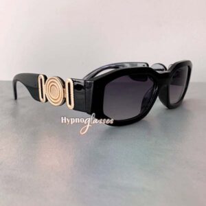 Arden Small Geometric Sunglasses Black 2