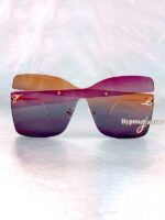 Farfalla Oversized Butterfly Sunglasses Purple 1