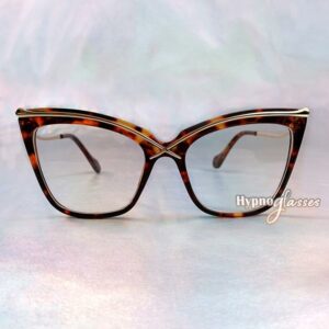 Liana Oversized Cat Eye Glasses Leopard 1