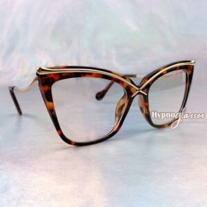 Liana Oversized Cat Eye Glasses Leopard 2