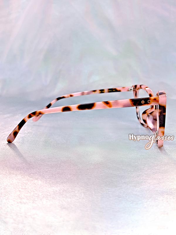 Dara Cat Eye Glasses Pink Leopard 3