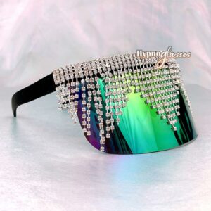 Glory Rhinestone Shield Sunglasses Multicolor 2