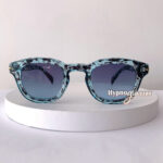 Berlin blue leopard clubmaster sunglasses