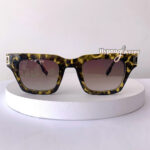 Bern leopard square retro sunglasses for men