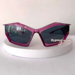 Cyborg pink purple cat eye futuristic sunglasses