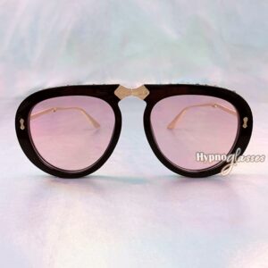 Couture Foldable Aviator Sunglasses Pink 1