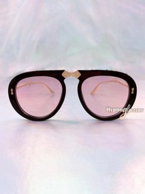 Couture Foldable Aviator Sunglasses Pink 1