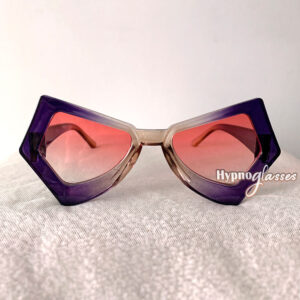 Purple pink futuristic geometric sunglasses "ibiza"