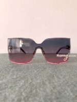 Kailyn Rimless Cat Eye Sunglasses Purple 1
