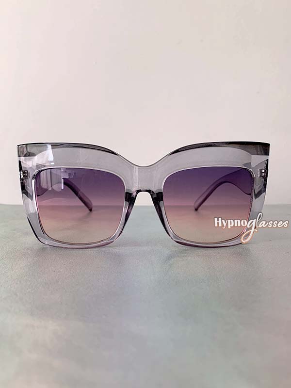 Kiera Oversized Cat Eye Sunglasses Purple 1