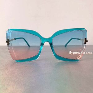 Lelani Butterfly Sunglasses Blue Pink 1