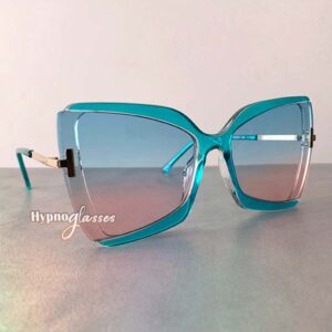 Lelani Butterfly Sunglasses Blue Pink 2