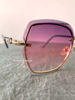 Linden Oval Sunglasses Purple 4