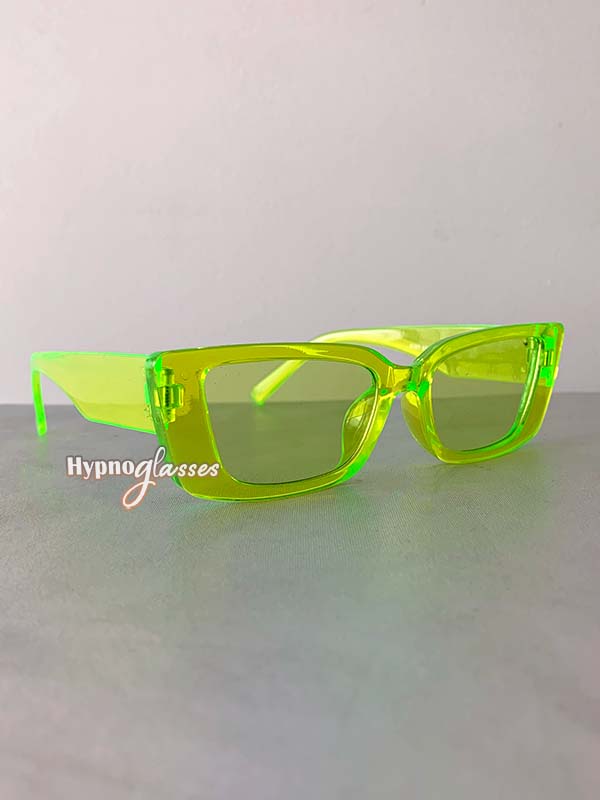 Neo Small Cat Eye Sunglasses Neon Green 2