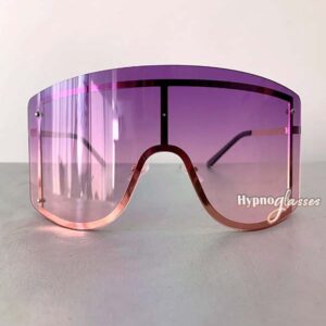 Wonder Oversized Shield Sunglasses Purple 1